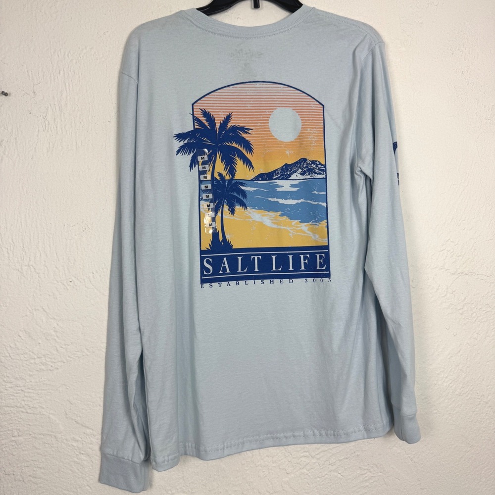 Bundle of 2 Salt Life Mens Long Sleeve Graphic T-Shirts Size Medium - Picture 8 of 10